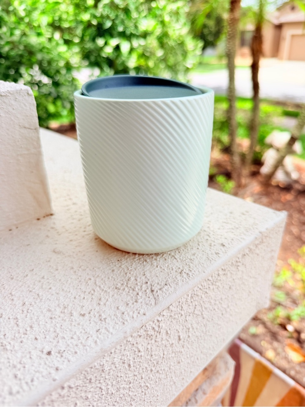 Starbucks 2023 Mint Green 8oz Double Wall Ceramic Ribbed Mini Travel Mug